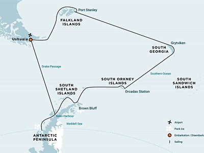 Falkland Islands - South Georgia - Elephant Island - Antarctic...