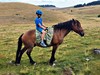 Cestou na Poiana Calineasa zkoušíme i jízdu na koních