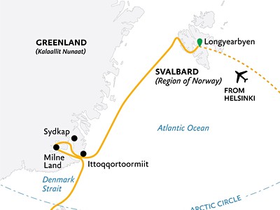 Three Arctic Islands: Iceland, Greenland, Spitsbergen (Ultramarine)