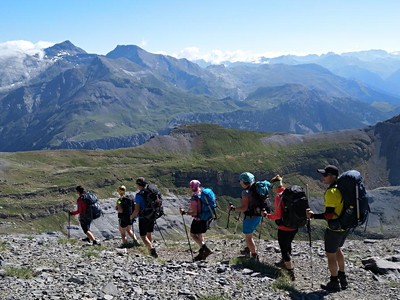 Pyreneje - přechod po chatách
