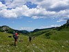 Poslední výstup přechodu na sedlo Svatovsko groblje v Bjelasici
