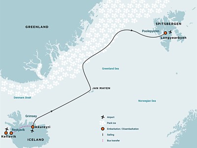 Arctic Ocean - Jan Mayen, Ice edge, Spitsbergen, Birding (m/v Hondius)