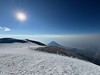 Pohled z vrcholové plošiny na Malý Ararat a do Íránu