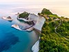 Krásný výhled na Cape Drastis na ostrově Korfu v Řecku