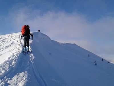 Krkonoše - přechod na skialpech