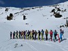 Nízké Taury - skialp na Planneralm - skupinka u Goldbachsee