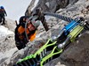 Závěrečný výstup na Dachstein vede po ferratě