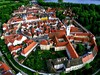 Hotel Zlatá Hvězda Třeboň letecký pohled na město