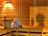 sauna v rezidenci Hameau des Eaux d´Orelle