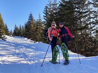 Silvestr v Krkonoších na sněžnicích