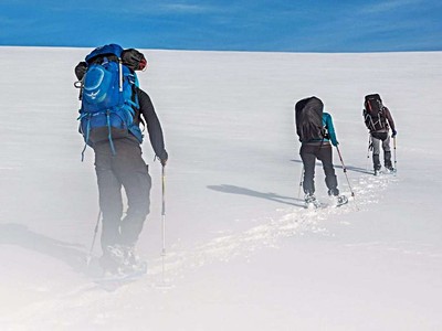Bosna a Hercegovina - přechod na sněžnicích