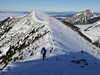 Hřeben Malé Fatry - v pozadí Malý a Velký Rozsutec