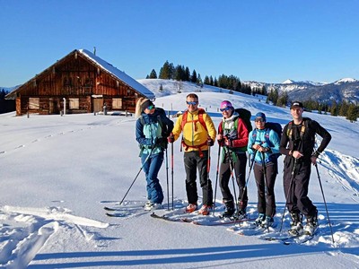 Silvestrovský skialp pod Dachsteinem