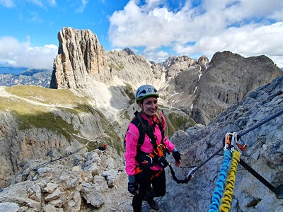 Dolomity - ferraty v okolí Marmolady