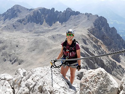 Náročné ferraty jižní stěny Dachsteinu