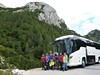 2. v sedle Vršič (1611 m) u autobusu