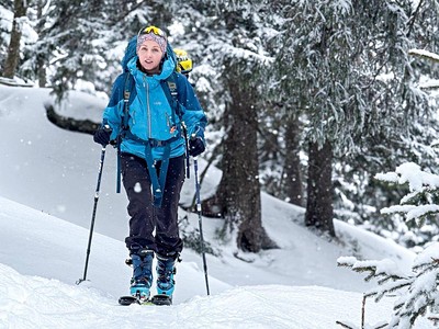 Krkonoše - přechod na skialpech