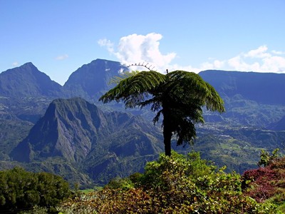 Réunion - přechod po chatách