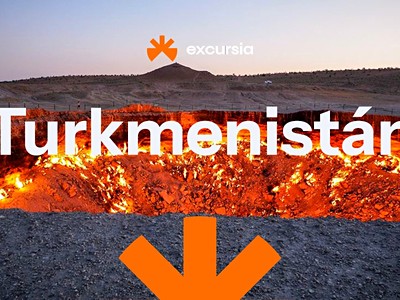 Turkmenistán, mramor, zlato I brána do pekla