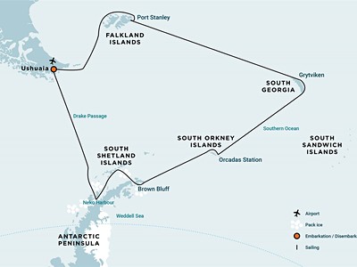 Falkland Islands - South Georgia - Antarctica (m/v Hondius)