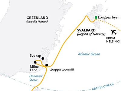 Three Arctic Islands: Iceland, Greenland, Spitsbergen (Ultramarine)