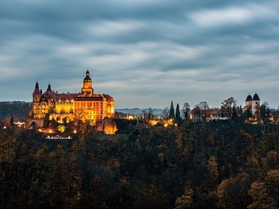 Zámek Książ: Zahrady světel a Walbrzych