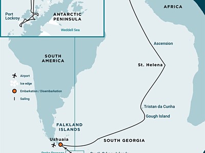 Atlantic Odyssey, incl. Antarctic Peninsula to Cape Verde (...