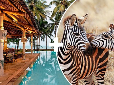 2 dny Safari Tsavo East + pobyt u moře v Neptune Village
