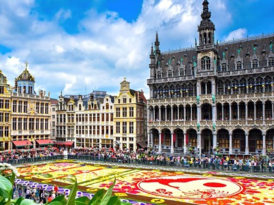 Belgie: květinový koberec a Brusel