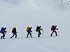 Bjelašnica - přechod na sněžnicích