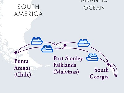 Falklands (Malvinas) & South Georgia (Magellan Discoverer)