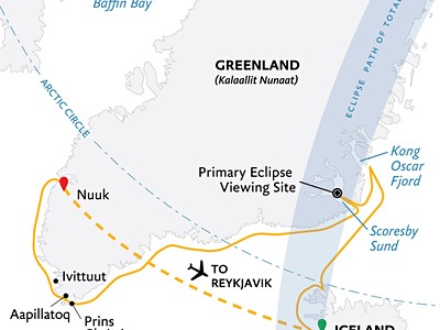 Iceland to Greenland: Total Solar Eclipse, 17 Days (Ocean Explorer)