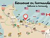 Normandie - mapka