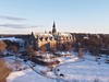 Severské muzeum na ostrov Djurgården v zimě