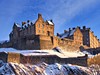 Edinburghský hrad  v zimě