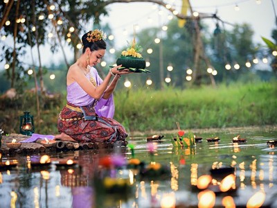 Svátek Loy Krathong a okruh Thajskem s pobytem u moře