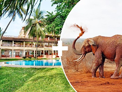2 dny safari Tsavo East + Neptune Beach