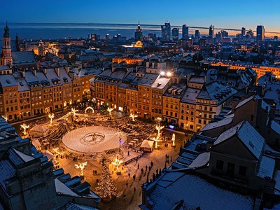 Adventní Varšava + Světelná Show v Paláci Wilanów
