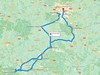 Francie fly and drive, mapa