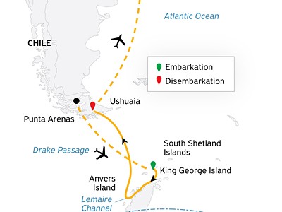 Antarctic Express: Fly South, Sail North (World Voyager)