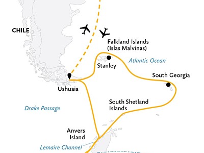 Epic Antarctica: Crossing the Circle via Falklands and South Geor...