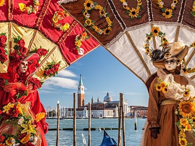 Karneval v Benátkách + Ostrov Rybářů a Krajek Burano