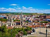 Krásný výhled na katedrálu ve městě Burgos